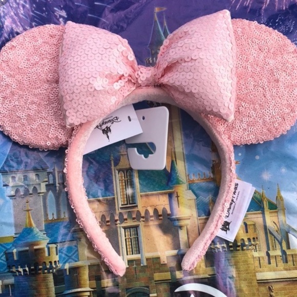 Disney Parks Millennial Pink Minnie Ears NWT - Picture 6 of 6